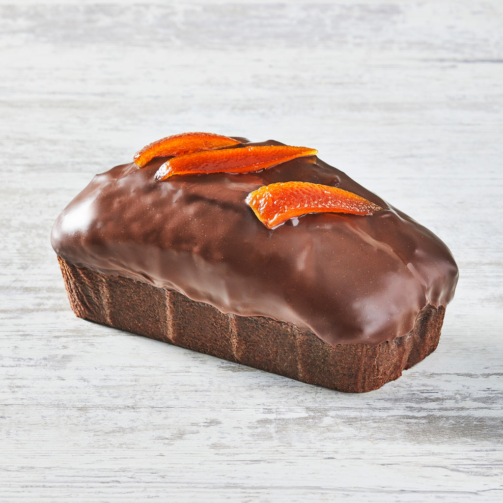 Panqué de chocolate y naranja